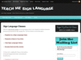 teachmesignlanguage.com