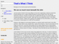thatswhatithink.net