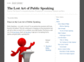 thelostartofpublicspeaking.com