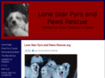lonestarpyrsandpawsrescue.org