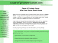 cause-of-prostate-cancer.com