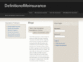 definitionoflifeinsurance.com