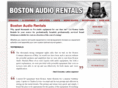 bostonaudiorentals.com