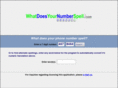 whatdoesyournumberspell.com