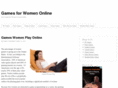 gamesforwomenonline.com