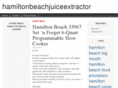 hamiltonbeachjuiceextractor.com
