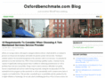 oxfordbenchmate.com