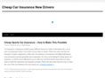 cheapcarinsurancenewdrivers.net