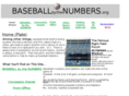 baseballbythenumbers.org