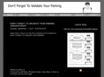 dontforgettovalidateyourparking.com