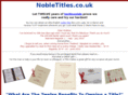 nobletitles.co.uk