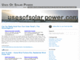 usesofsolarpower.com