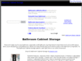 bathroomcabinetstorage.com