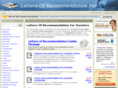 lettersofrecommendationforteachers.com