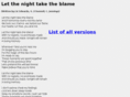 let-the-night-take-the-blame.com