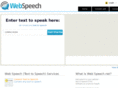 webspeech.com