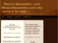 mexiconewsletter.com