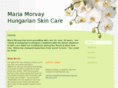 mariamorvayhungarianskincare.com