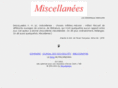 miscellanees.com