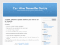 carhiretenerifeguide.com