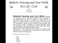 robertsfencingandironwork.com