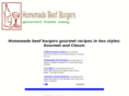 homemadebeefburgers.com