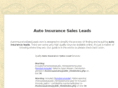 autoinsurancesalesleads.com