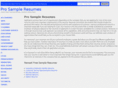 prosampleresumes.com
