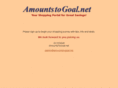 amountstogoal.net