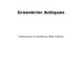 greenbrierantiques.com