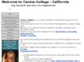 caninecollege-california.com