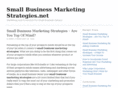 smallbusinessmarketingstrategies.net