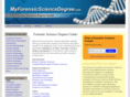 myforensicsciencedegree.com