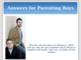 answersforparentingboys.com
