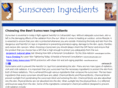 sunscreeningredients.com