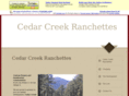 cedarcreekranchettes.com