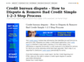 creditbureaudispute.net