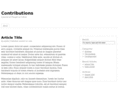 contributionsjournal.com