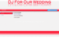 djforourwedding.com