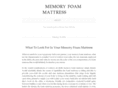 mattressmemoryfoam.com