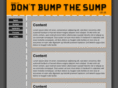 dontbumpthesump.com