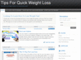 tipsforquickweightloss.com