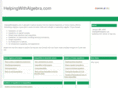 helpingwithalgebra.com