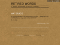 retiredwords.com