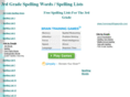 3rdgradespellingwordslist.com