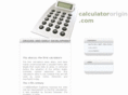 calculatororigins.com