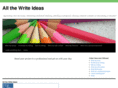 allthewriteideas.com