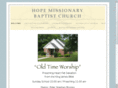 hopemissionarybaptistchurch.com