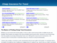cheapinsurancefortravel.com