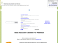 bestvacuumcleanerforpethair.com